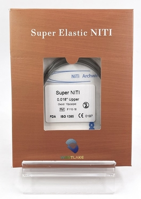 Super elastis ortodontik NiTi Archwire Bulat Dan persegi panjang untuk bahan gigi