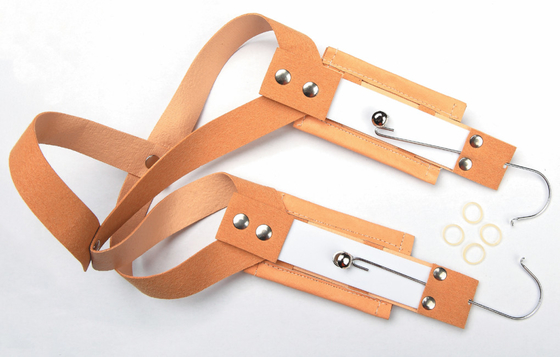 Metal J Hook High Pull Headgear Alat ortodontik Ukuran S M L