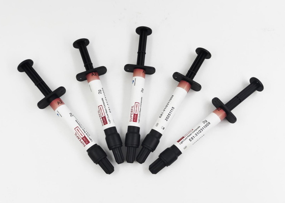 Bahan Penuh Gigi Yang Bisa Dilirik 2g / Jarum Suntik Nano Hybrid Light Cure Composite
